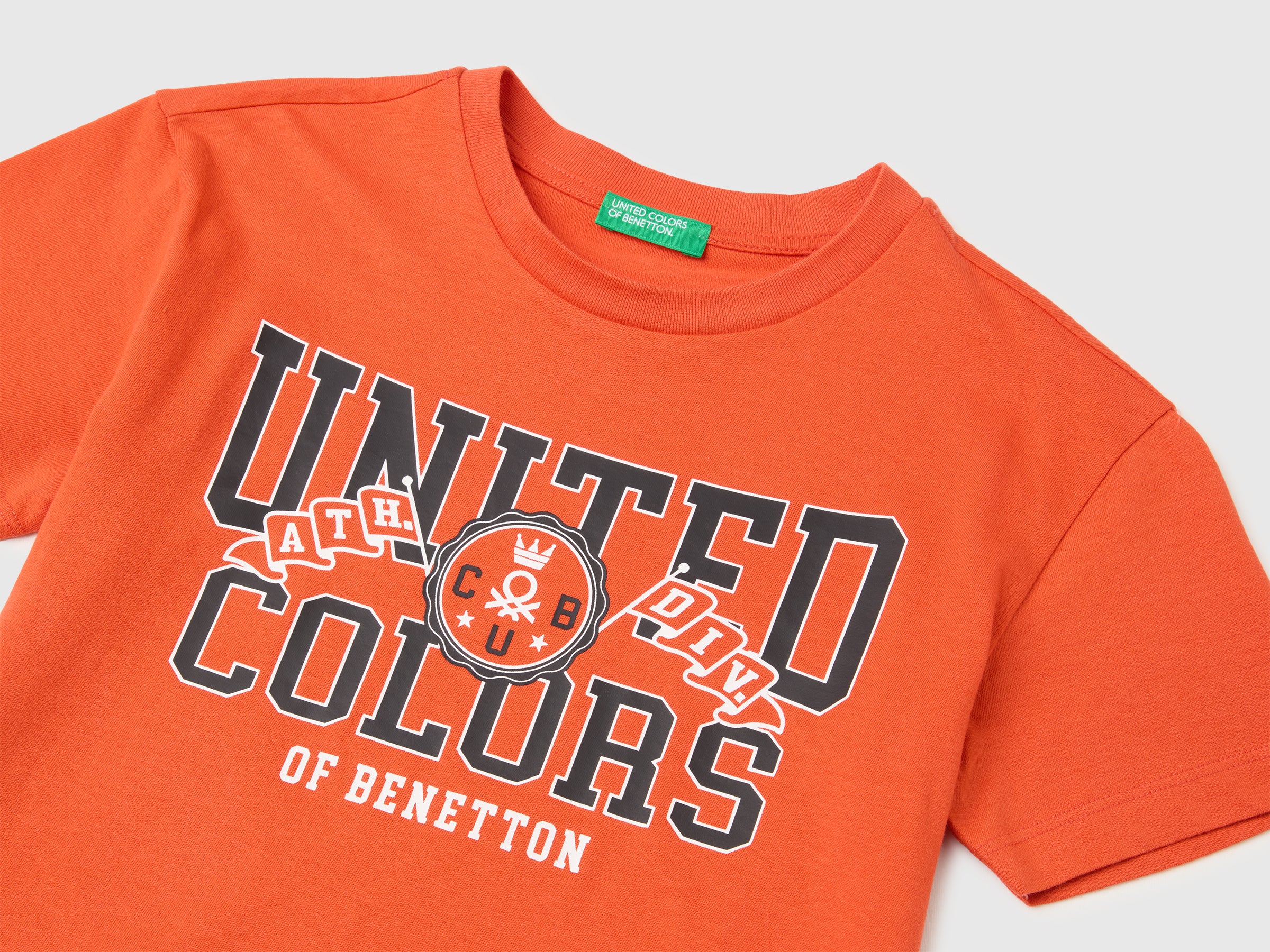Organic cotton T-shirt with logo print - ucb_image_DS1