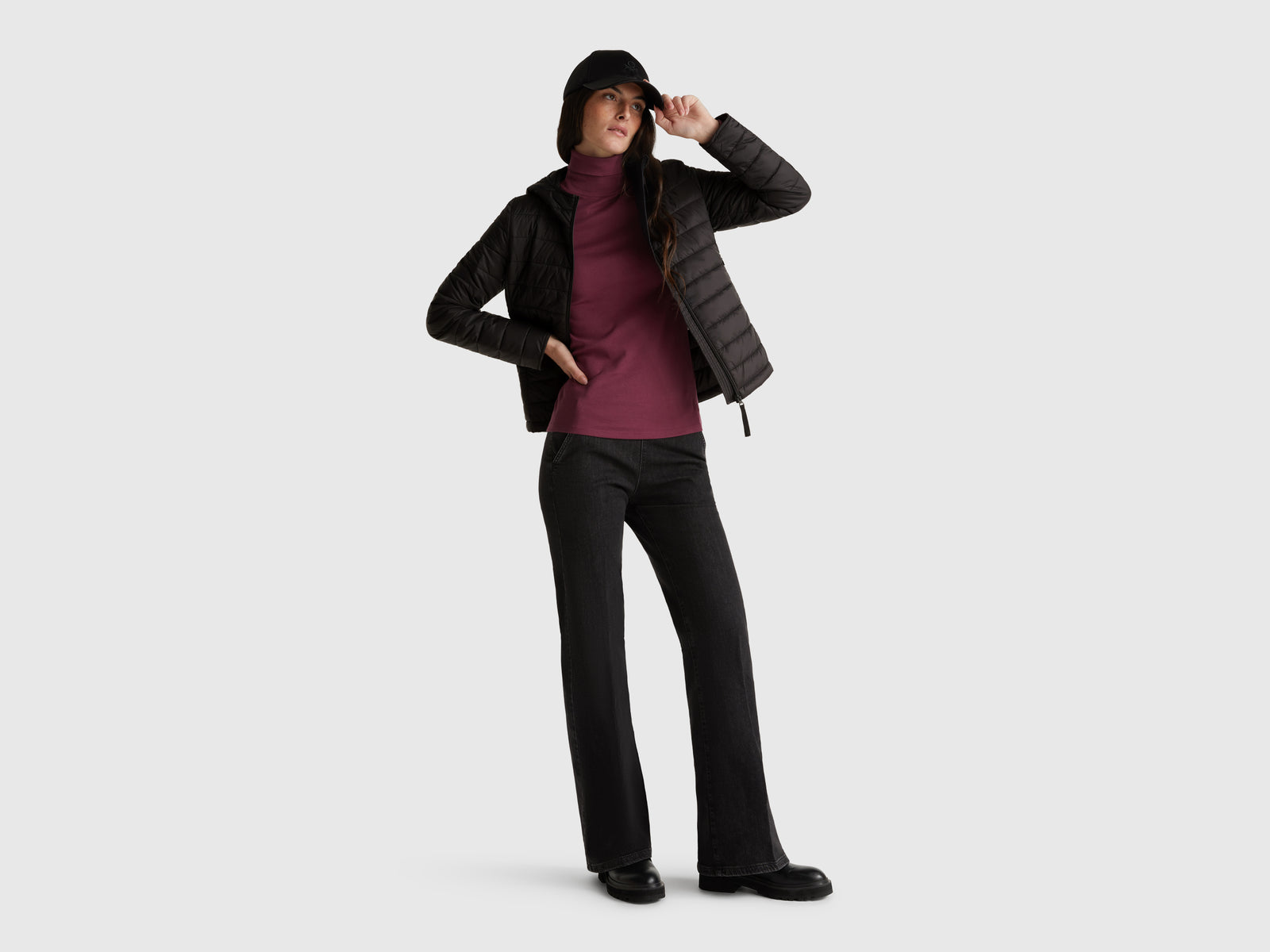 Slim fit padded jacket