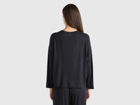 T-shirt com bolso pequeno em seda - ucb_image_B
