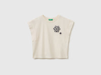 Sleeveless T-shirt with embroidery - ucb_image_FS