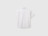 Short-sleeved linen blend shirt - ucb_image_BS