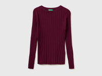 Fitted ribbed sweater - ucb_image_FS