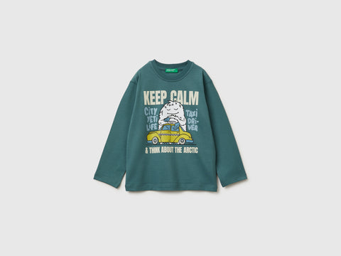 T-shirt com estampa em algodão quente - ucb_image_FS