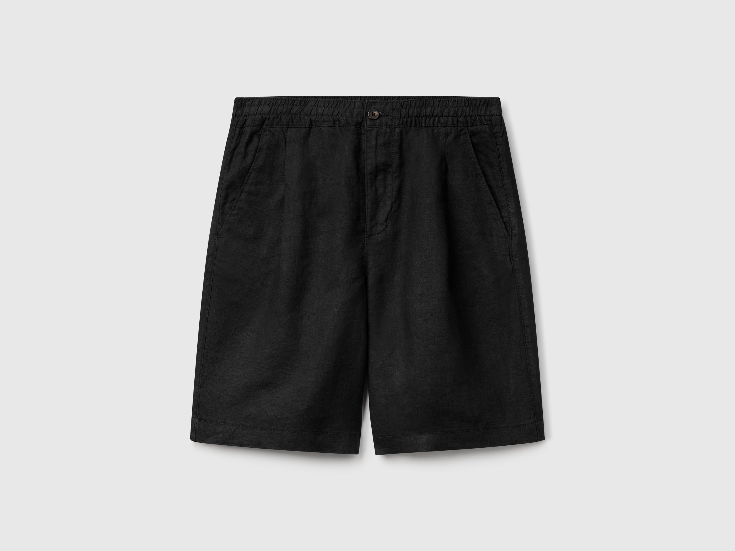 Bermuda shorts with drawstring in pure linen - ucb_image_FS