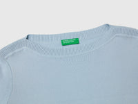 Light blue sweater with boat neck - ucb_image_DS1