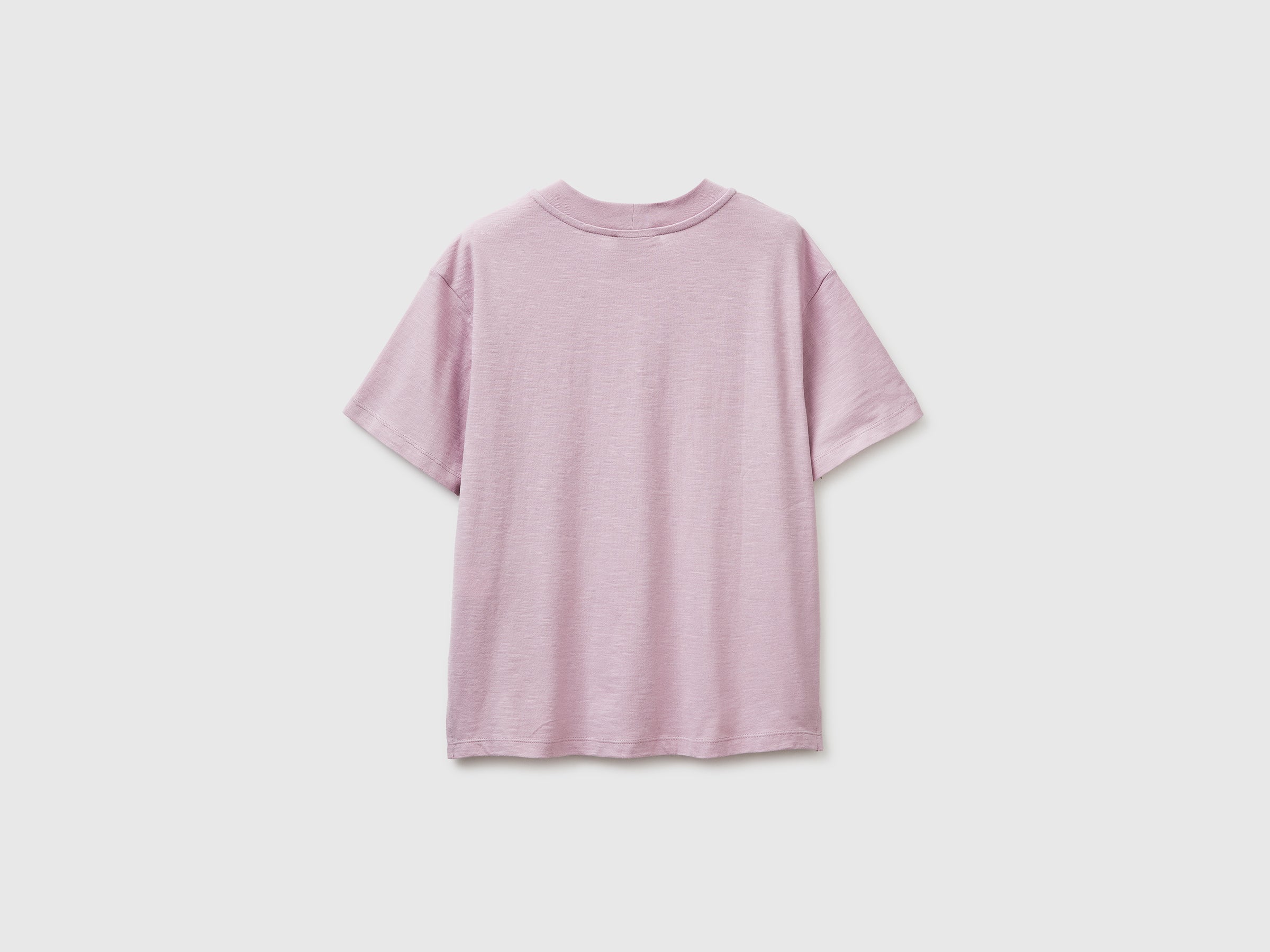 T-shirt de gola redonda em algodão leve - ucb_image_BS