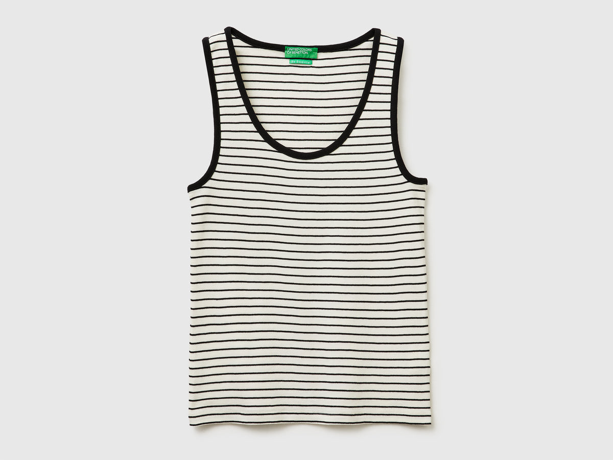 Striped tank top in pure cotton - ucb_image_FS
