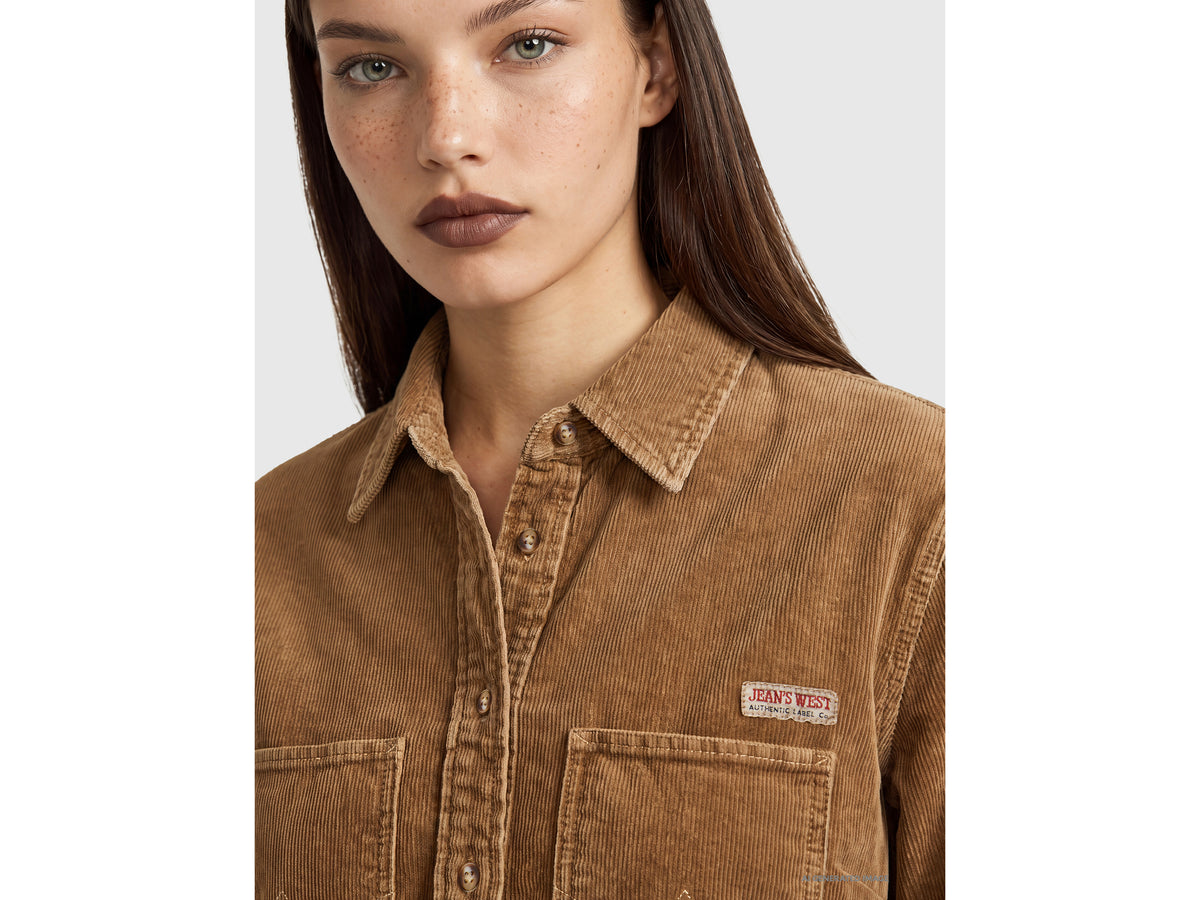 Camisa de veludo canelado lavagem vintage - ucb_image_FY