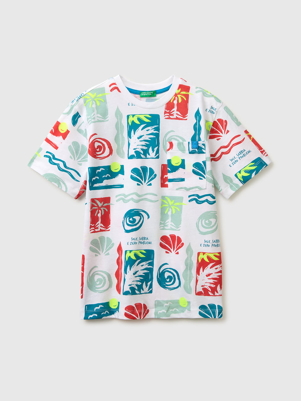 Printed T-shirt with pocket - ucb_image_FS