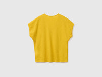 Camisola decote em V em mistura de linho - ucb_image_BS