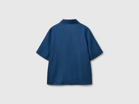 Blusa de manga curta em linho puro - ucb_image_BS