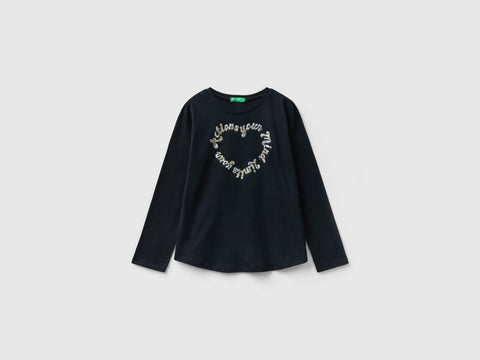 T-shirt em algodão quente com estampa glitter - ucb_image_FS