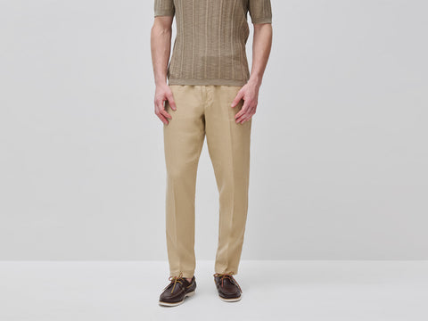 Chinos straight em puro linho - ucb_image_F