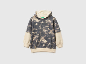 Sudadera estampada de gran tamaño