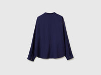 Blusa às riscas com gola coreana - ucb_image_BS