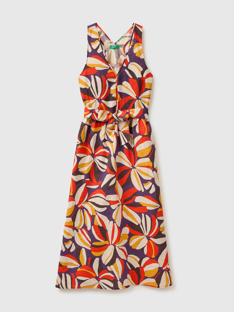 Vestido estampado em linho puro - ucb_image_FS