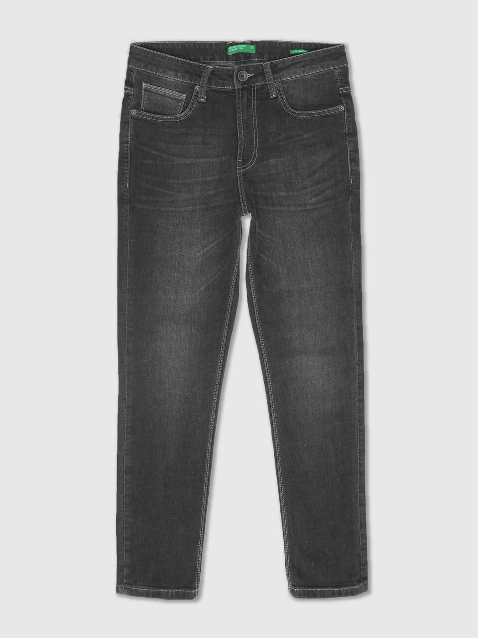 Low Crotch Fit Grey Jeans image number 1