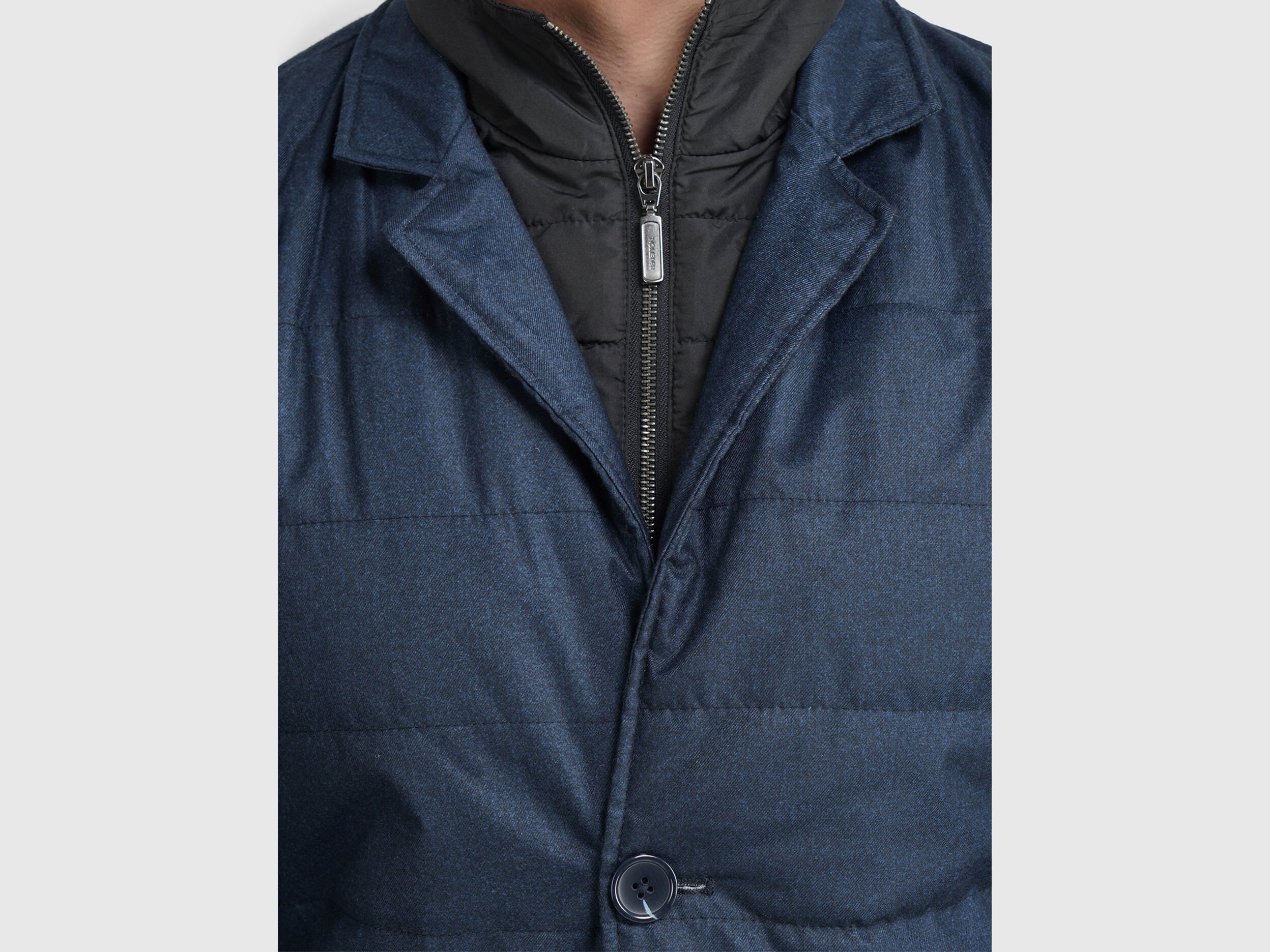 Puffer Blazer Jacket - Dark Blue | Benetton Puffer Blazer Jacket - Dark Blue | Benetton
