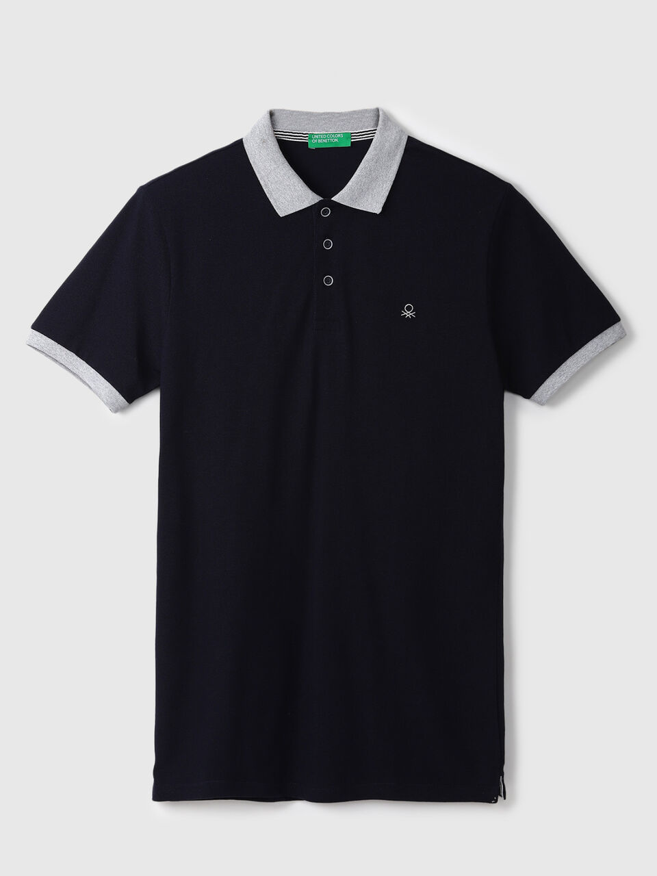 Contrast Collar Pique Polo image number 1