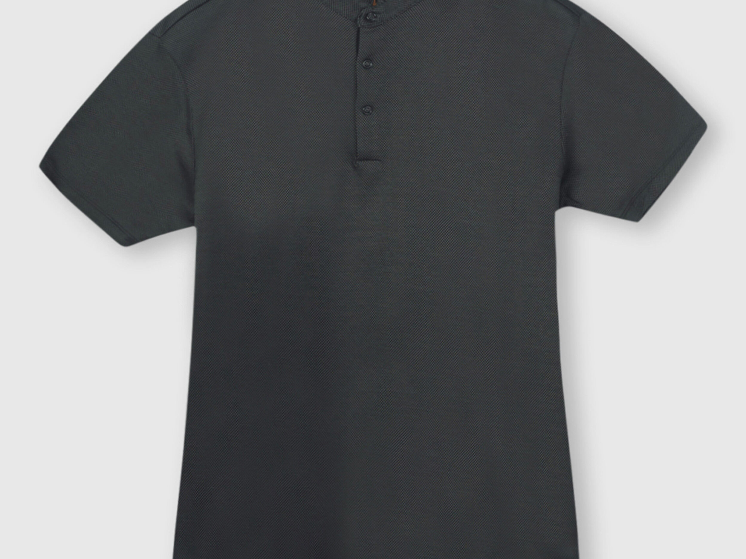 Pure Giza Cotton Polo Shirt - Black | Benetton