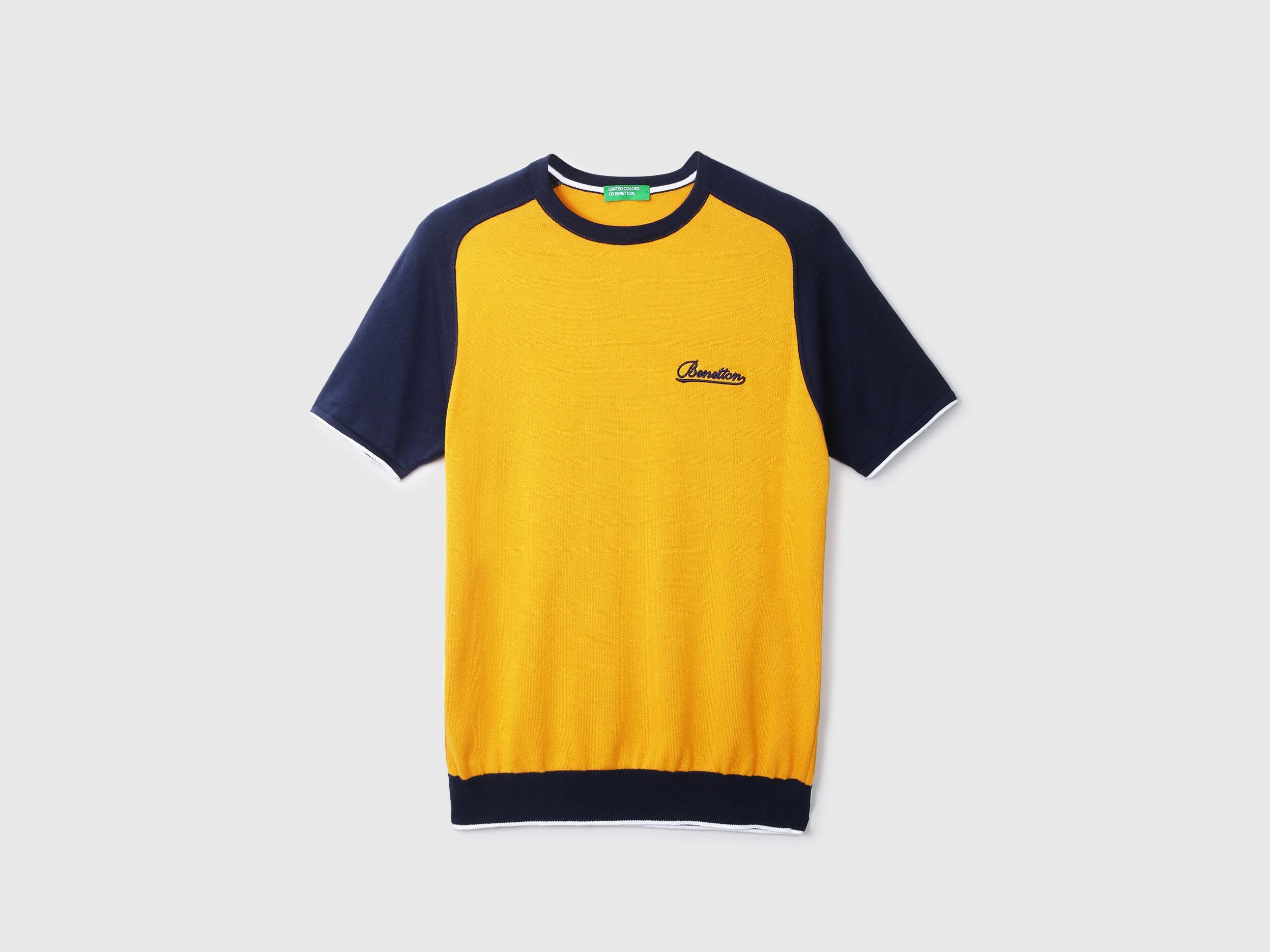 Yellow and blue tops top