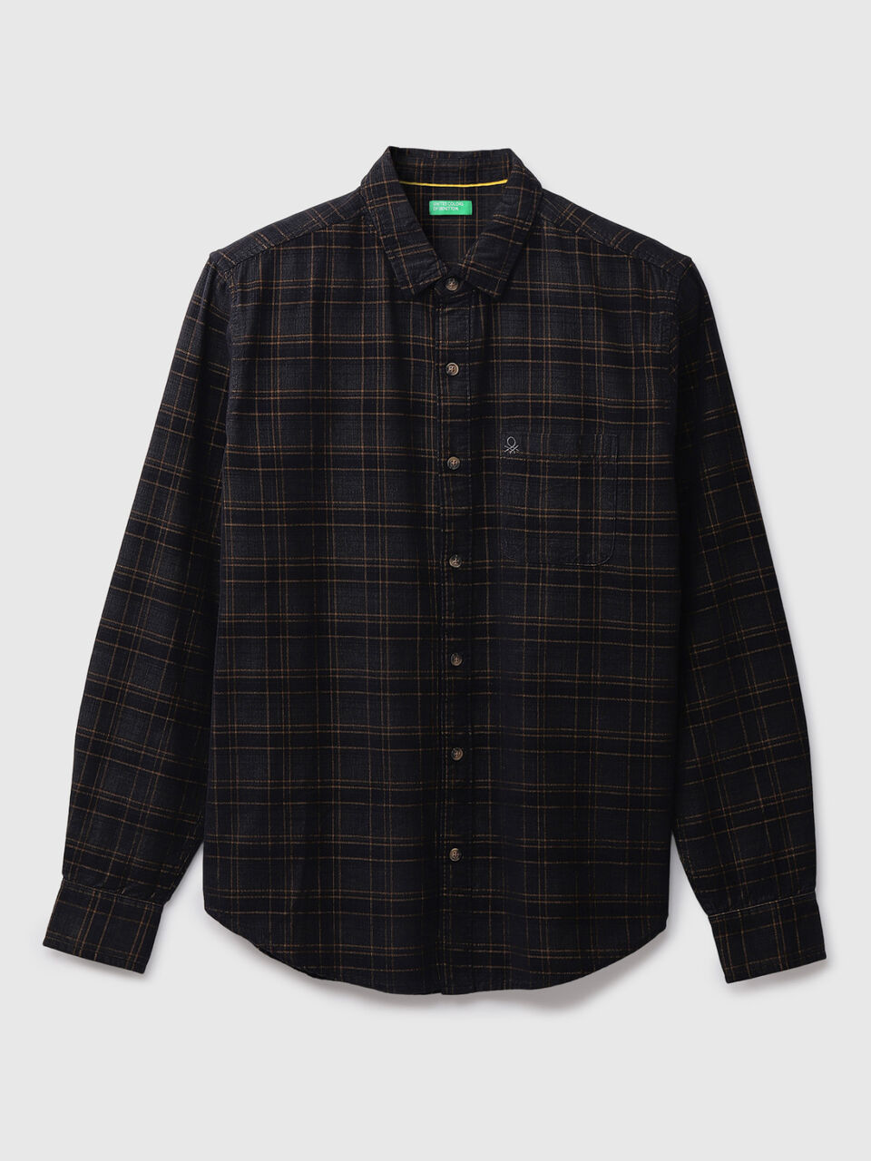 F/S DOBBY CORD CHECK SHIRT image number 1