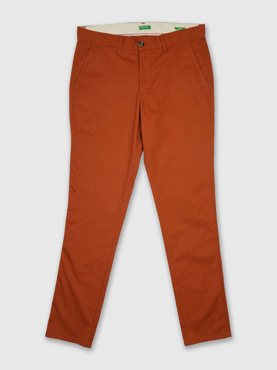 Slim fit twill trousers image number 1