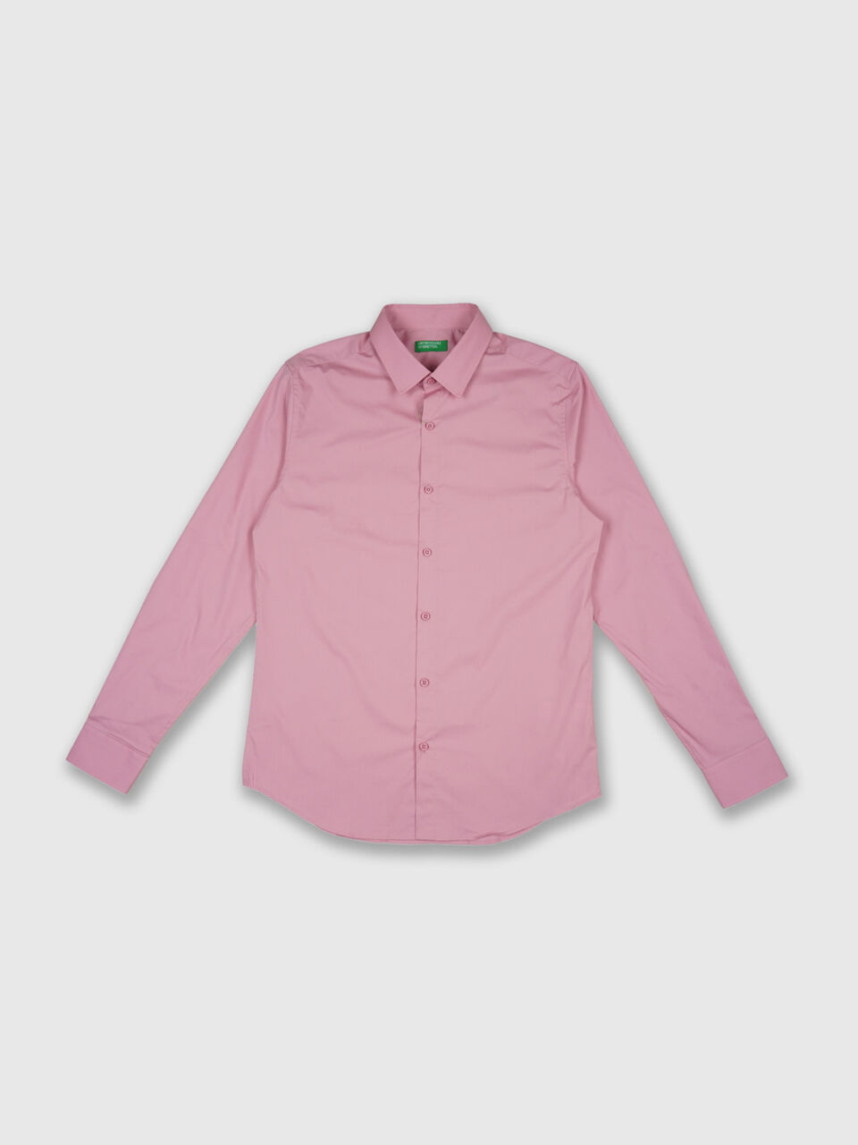 Fill Sleeve Stretch Poplin Regular Collar Shirt image number 1