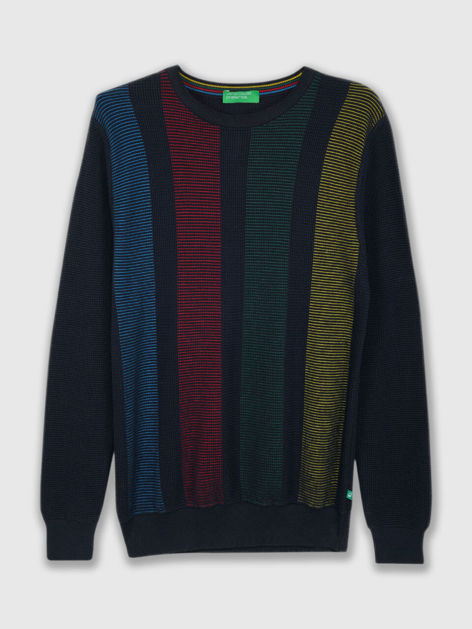 Vertical Striped Plating Sweater image number 1