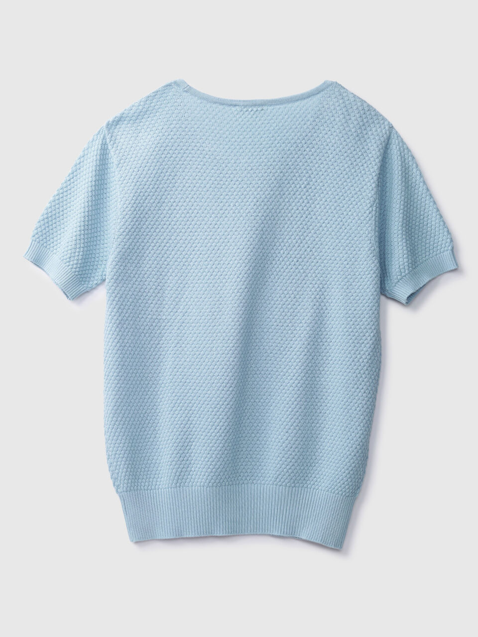 S/SLV TEXTURED ROUND NECK TRICOT image number 2