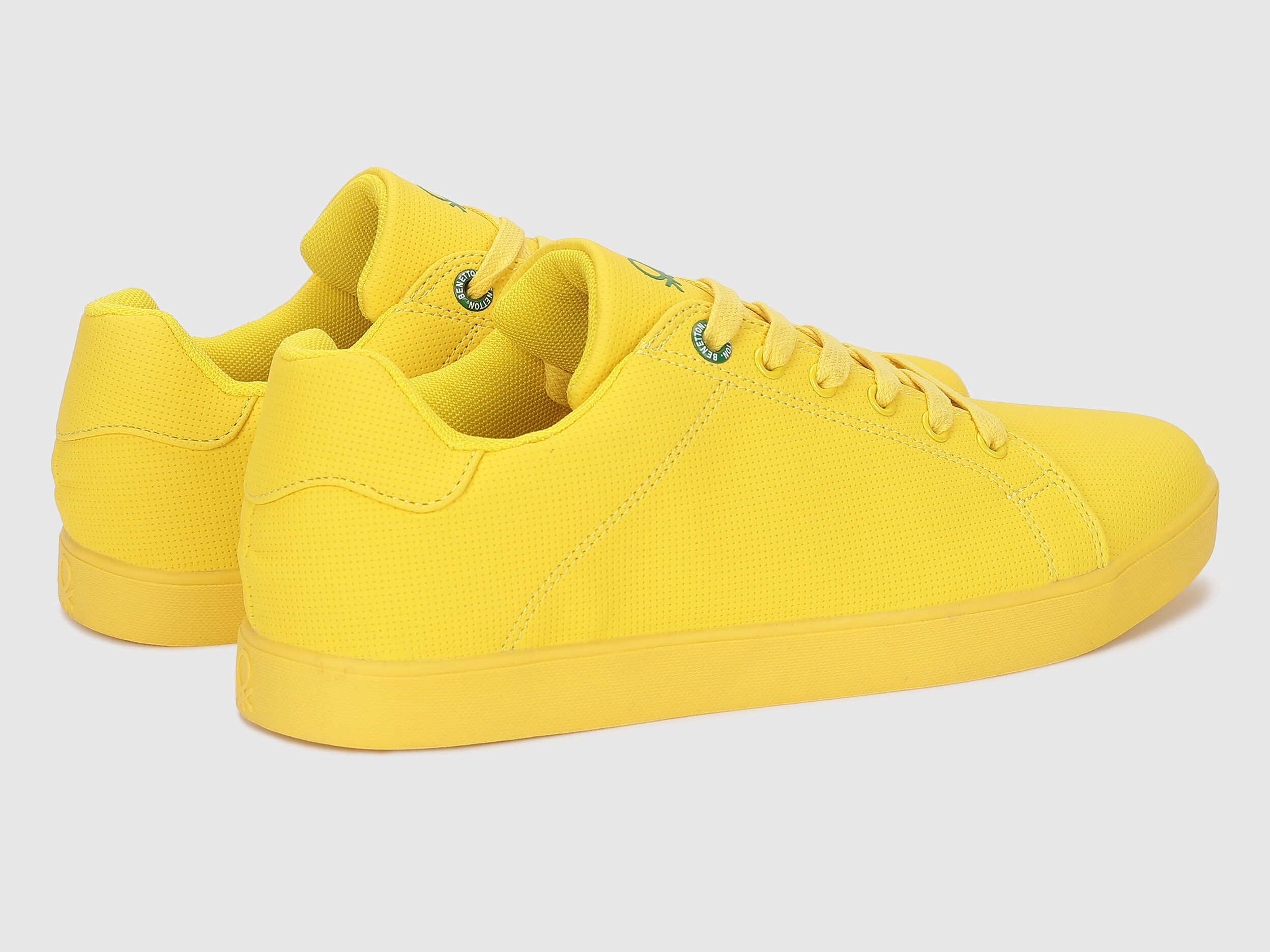 Yellow sneakers shoes top