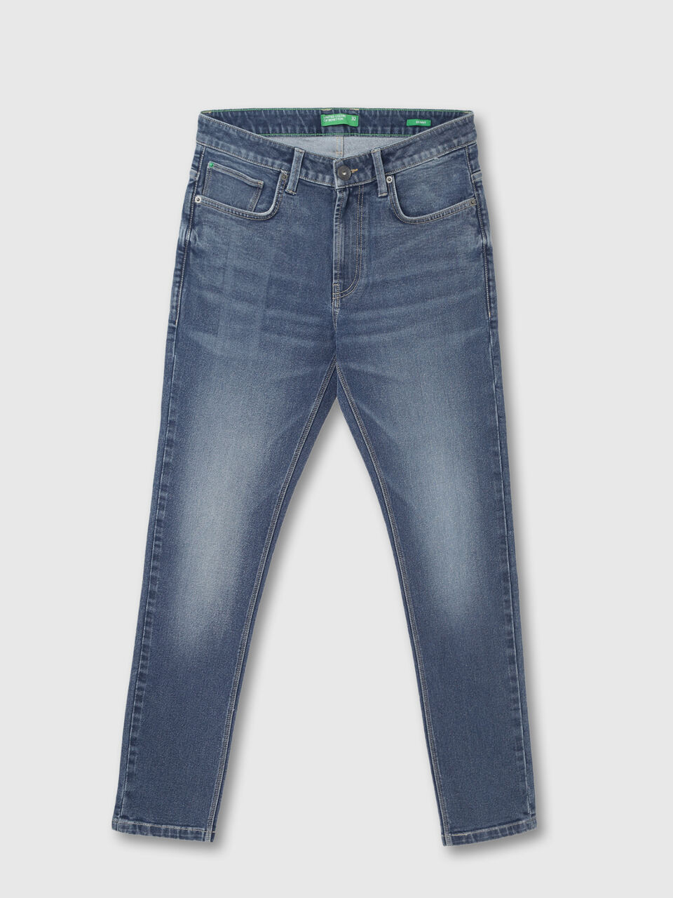 SKINNY MID BLUE COOLMAX JEANS image number 1
