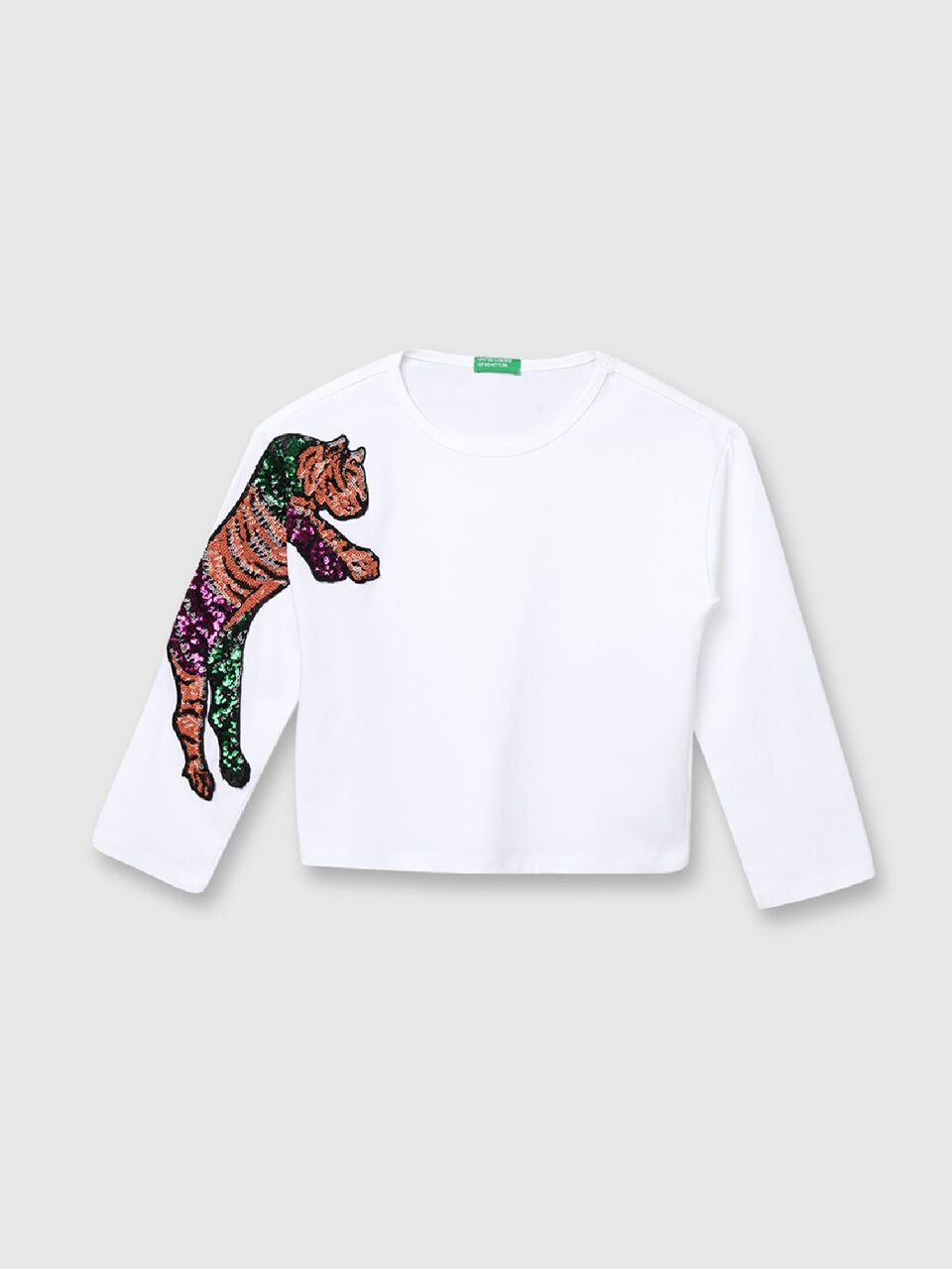 Sequin Tiger Print Tee image number 1