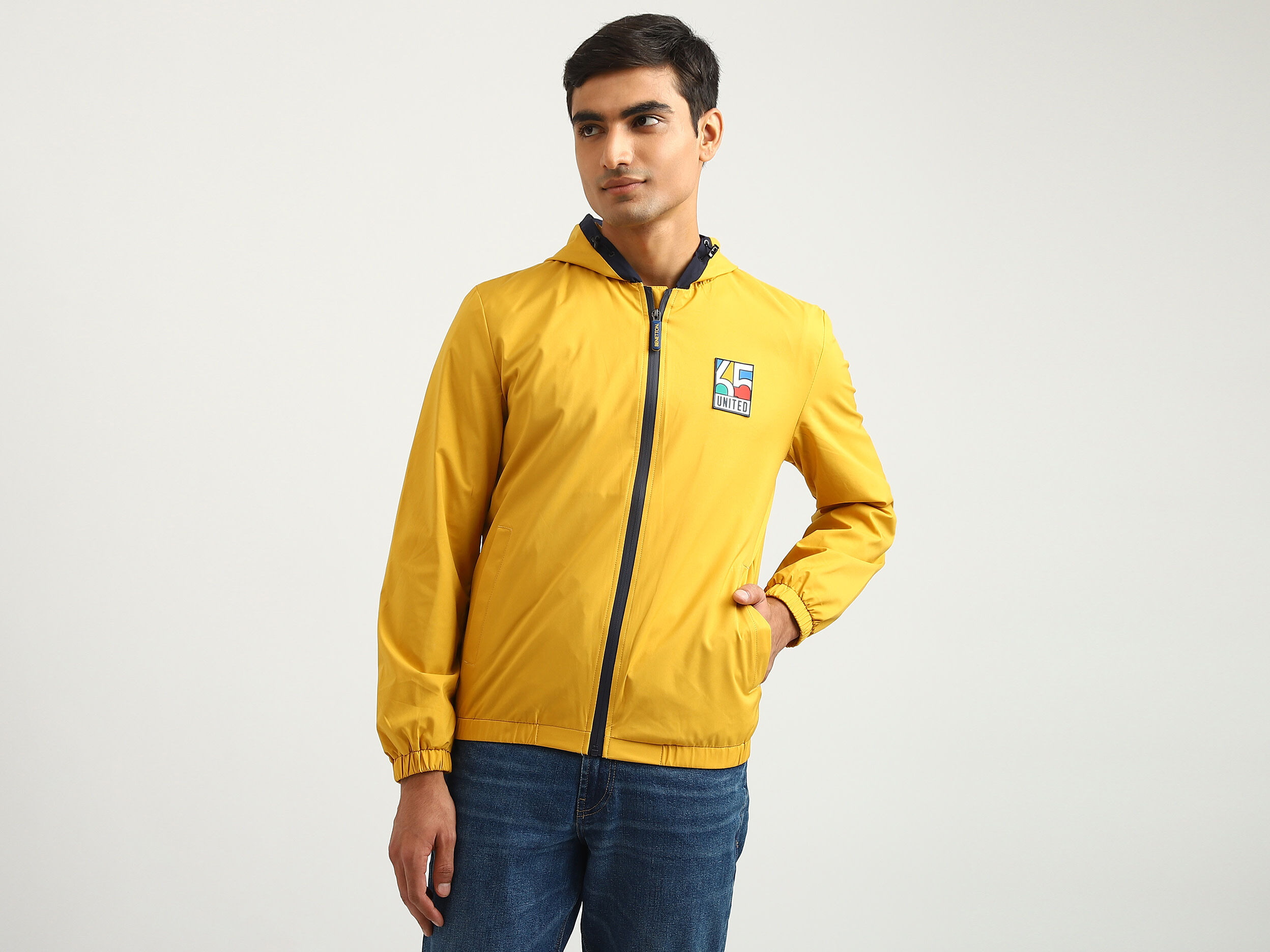 Benetton yellow jacket sale