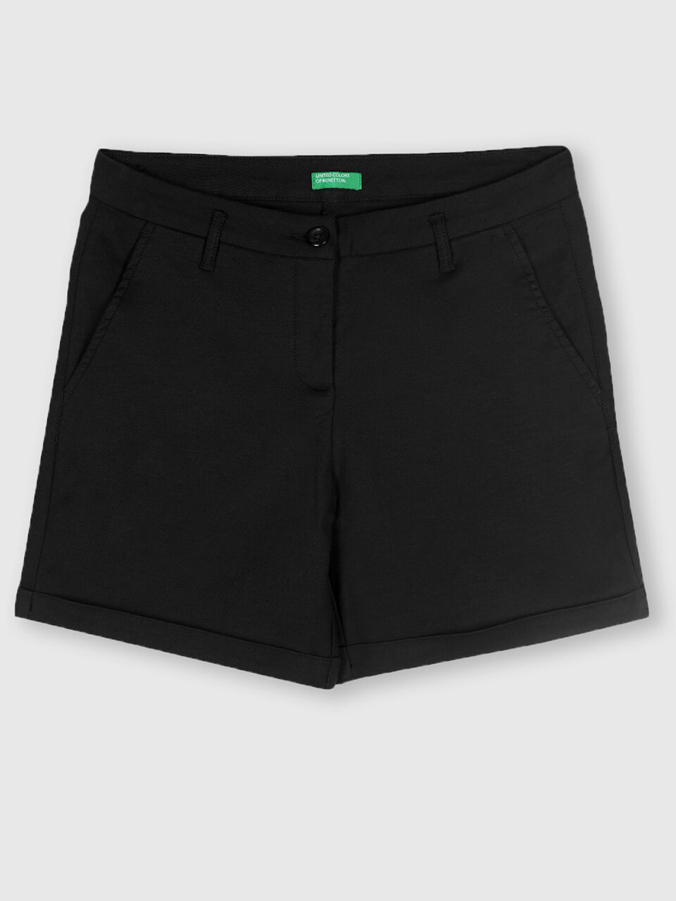 Cotton Lycra Shorts in Solid Colour image number 1