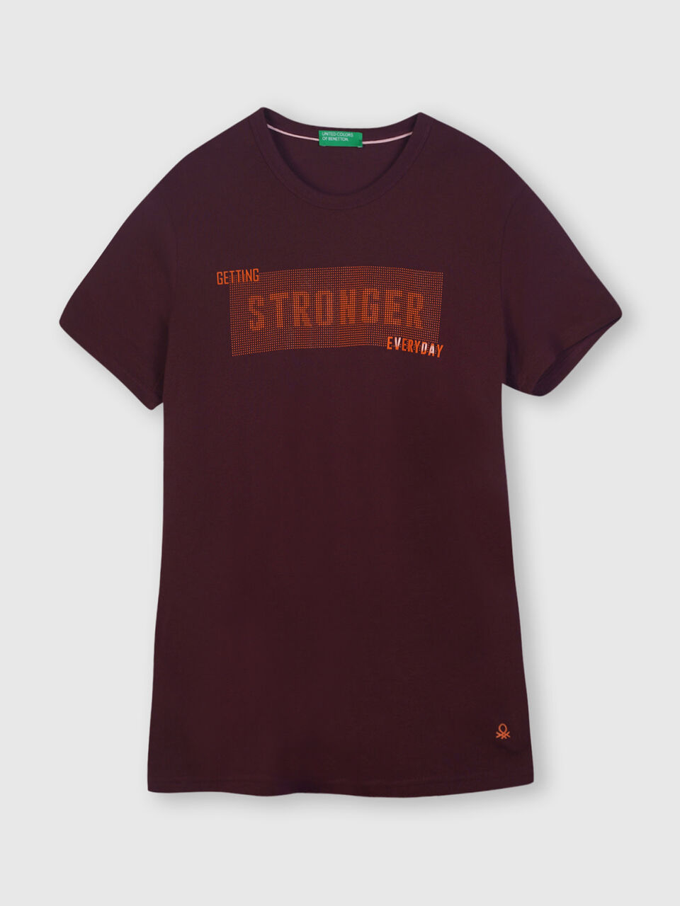 Pure Cotton Slogan Tee Shirt image number 1
