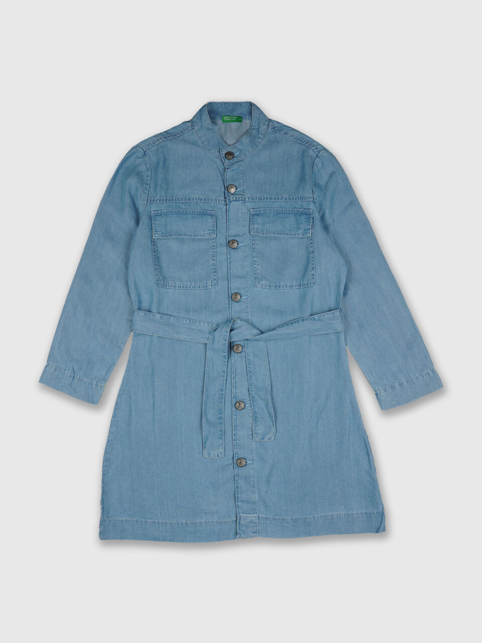 Tencel Dress With Mandarin Collar image number 1