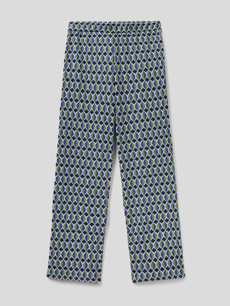 EASY PULL ON AOP KNIT TROUSERS image number 1