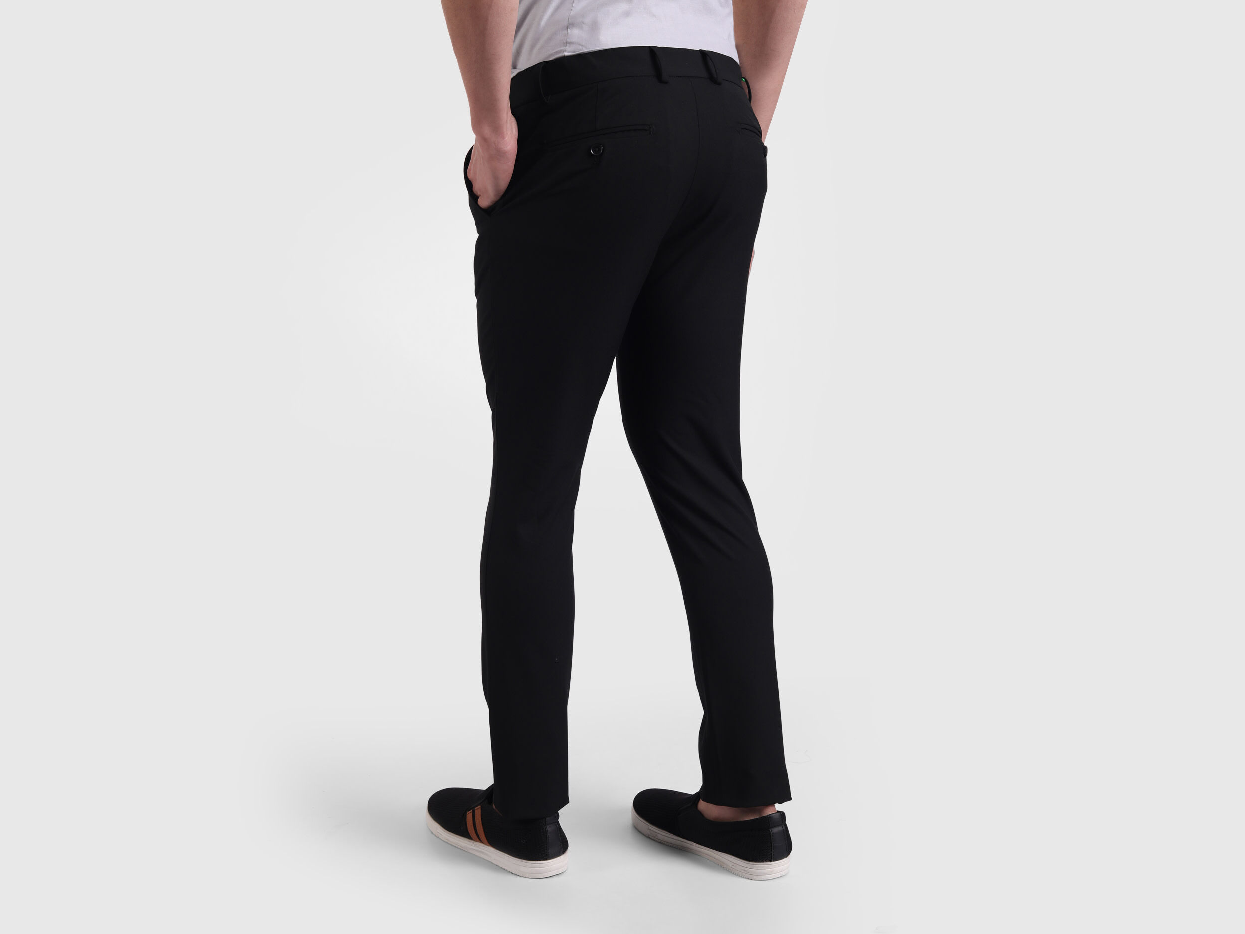 Altınyıldız Classics Men's Anthracite Slim Fit Narrow Cut Seersucker  Patterned Flexible Trousers with Elastic Waist - Trendyol