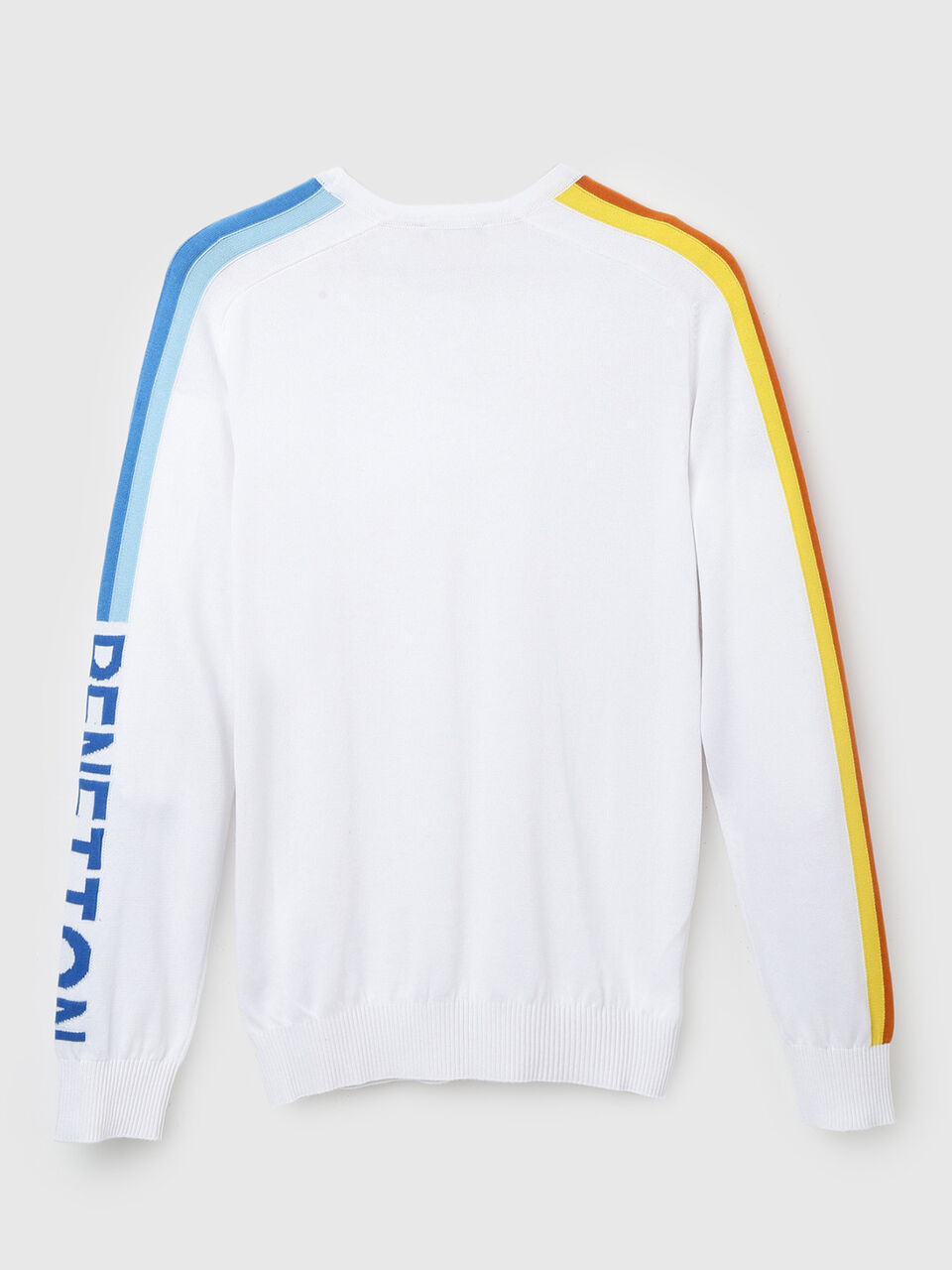 F/S BRANDED STRIPED SLEEVE TRICOT image number 2