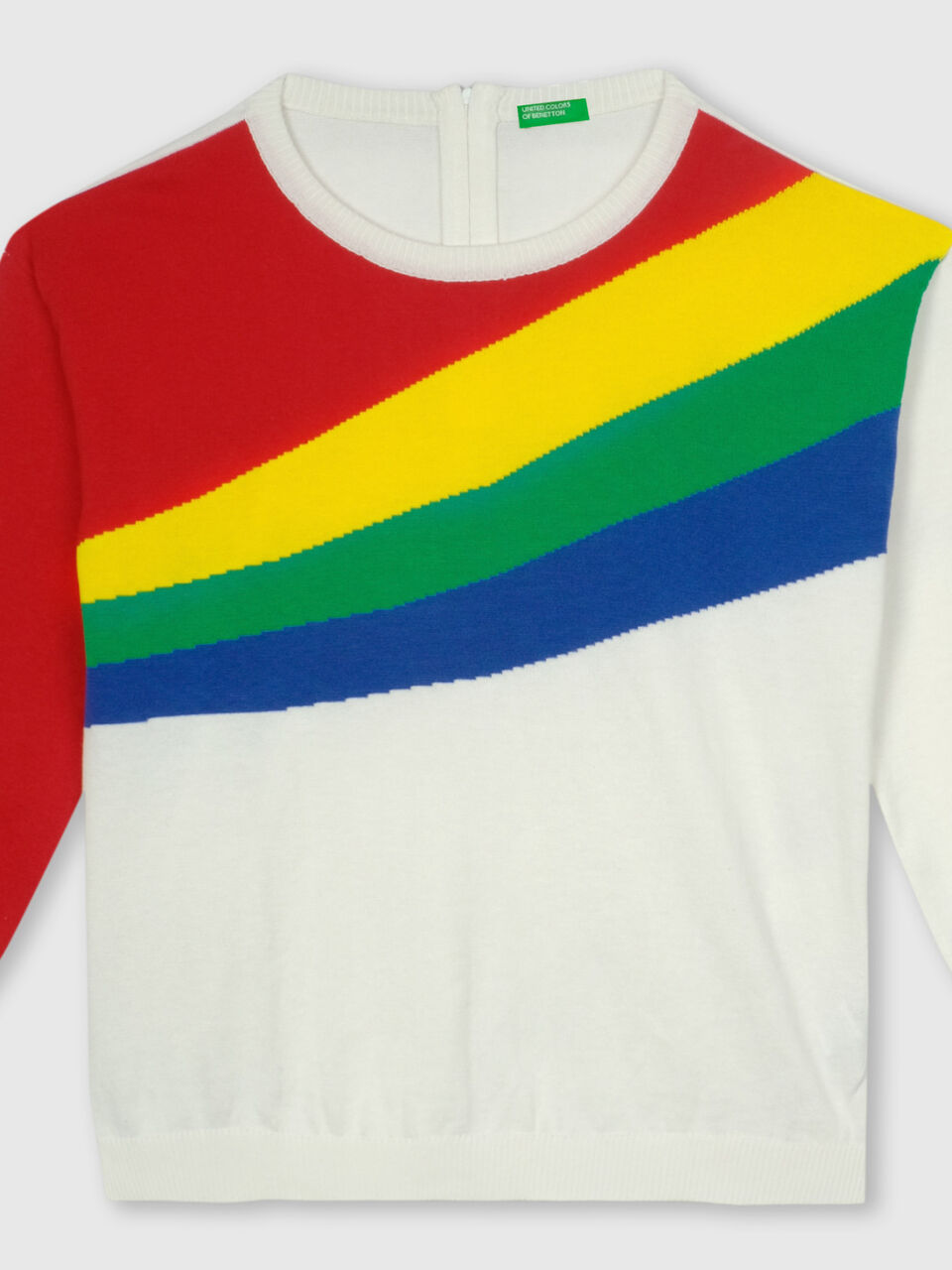 3/4th sleeved top with zipper at back image number 1
