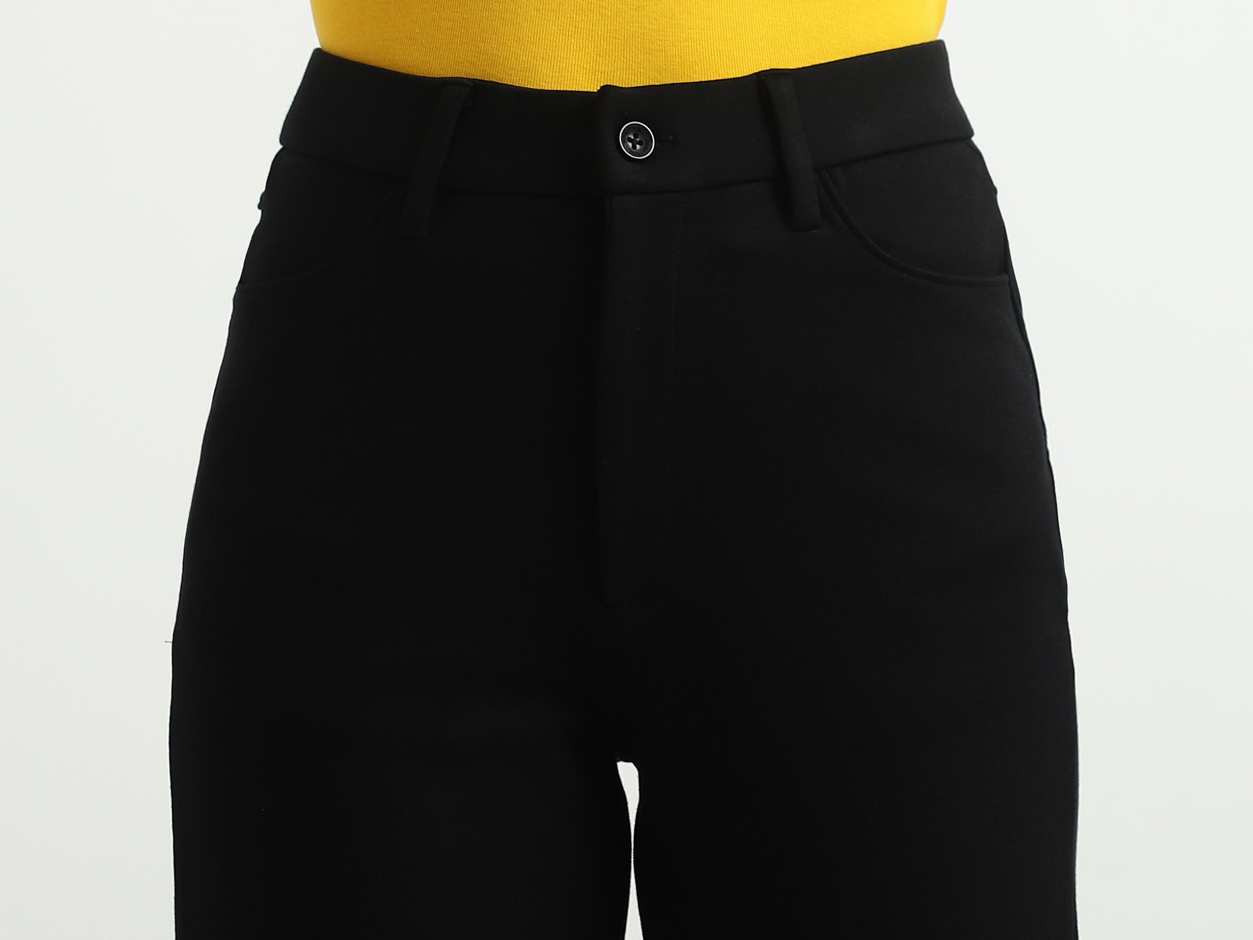 Women Solid Loose Fit Trousers - Black | Benetton