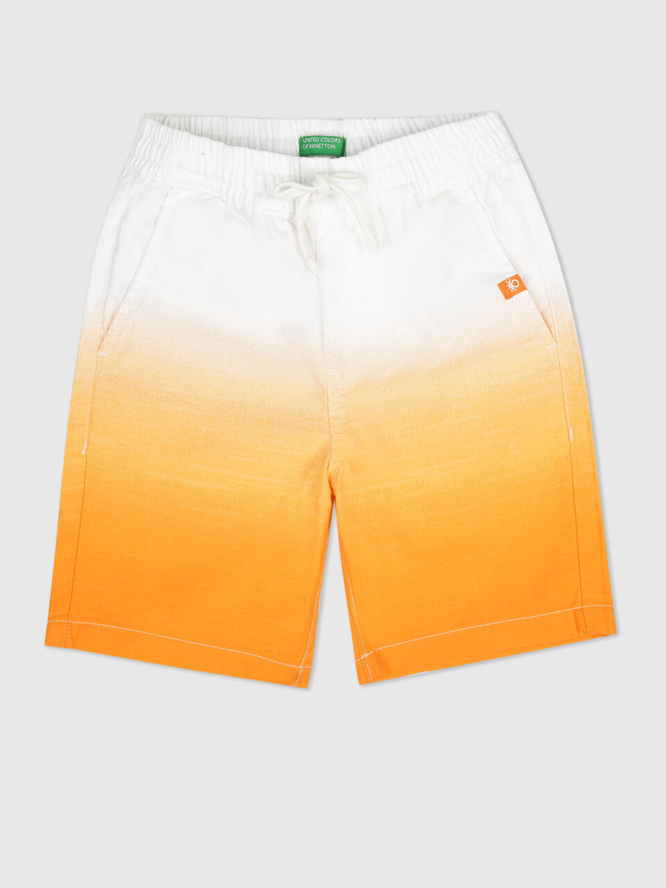 OMBRE COTTON SLUB SHORTS image number 1