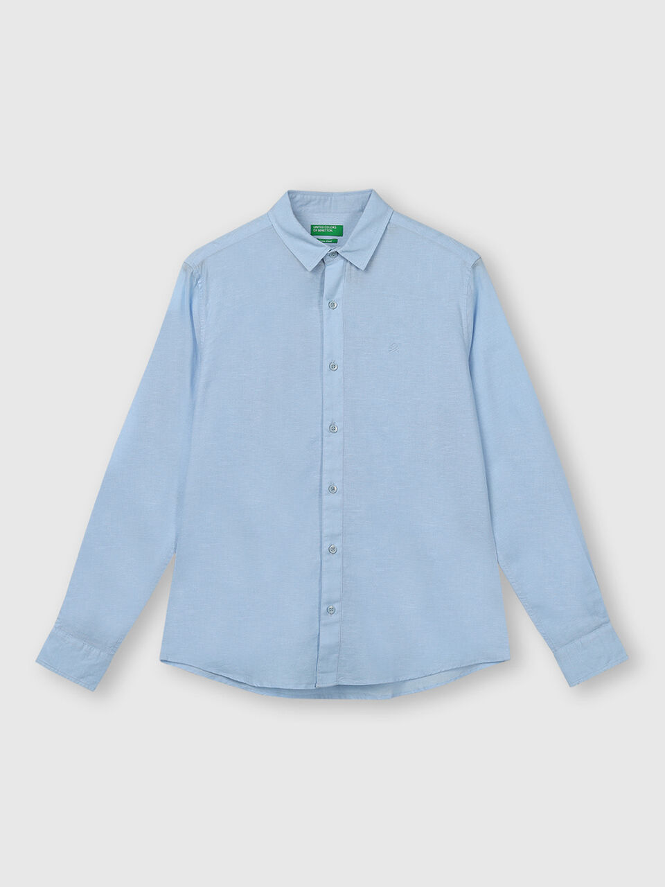 Long Sleeve Linen Blend Shirt image number 1