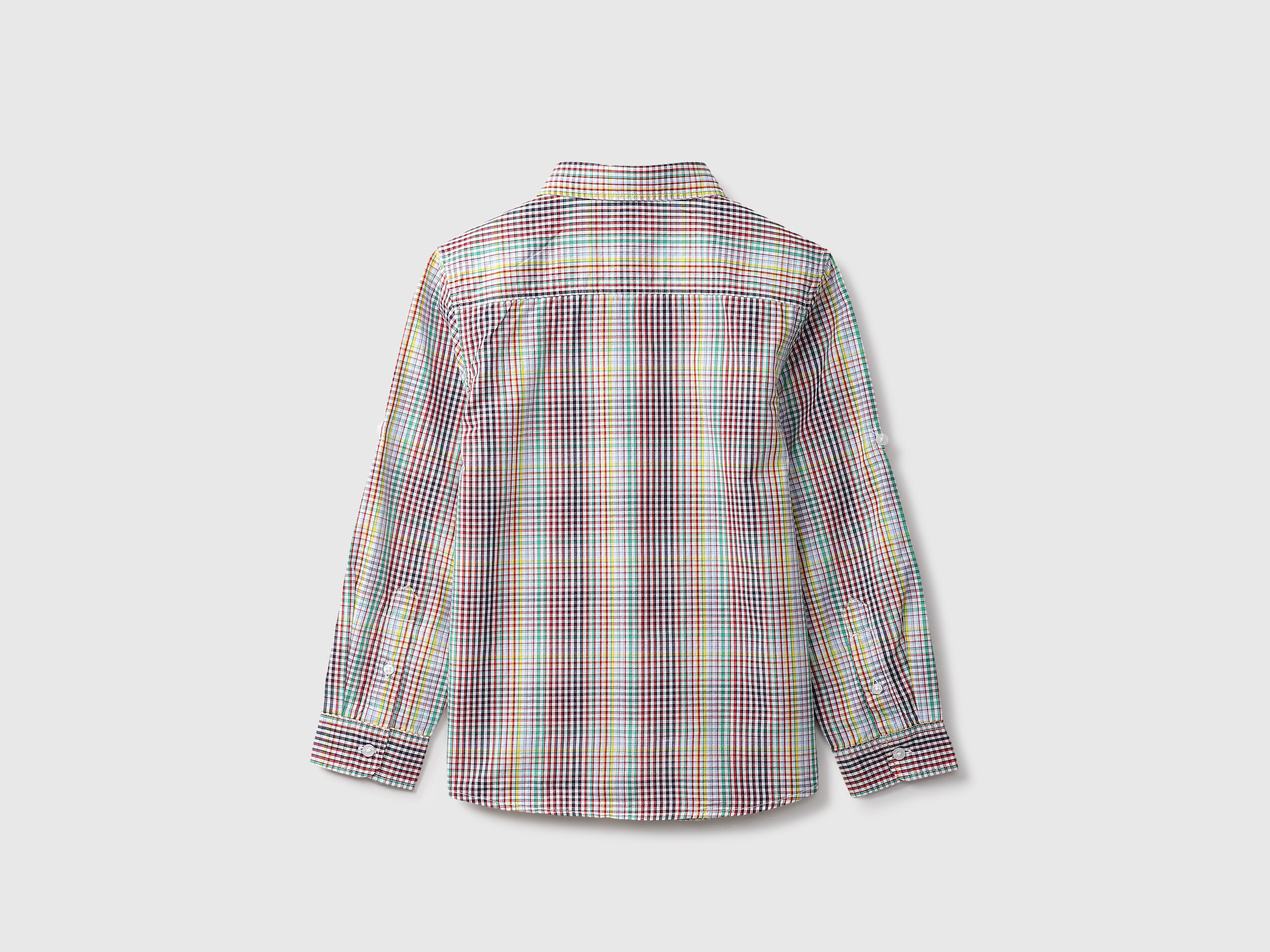 Multi-Colored Checked Shirt - Multi-color | Benetton