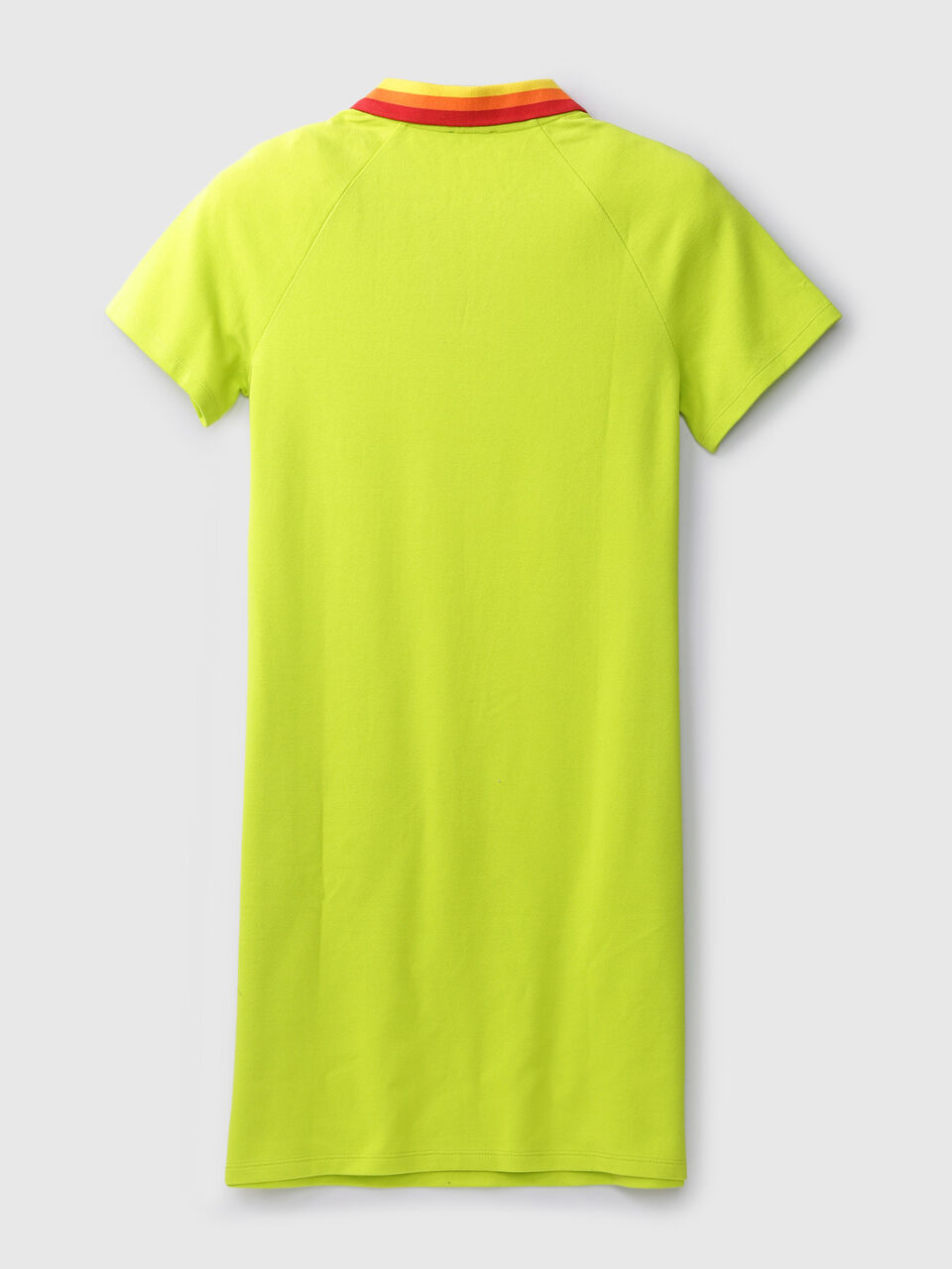 S/SLV POLO DRESS SOLID WITH MULTI COLLAR image number 2