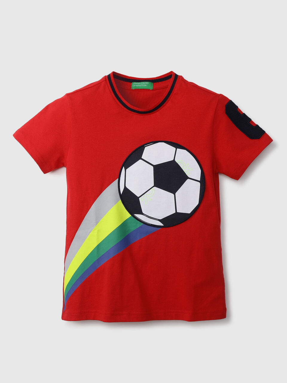 BOTTOM APPLIQUE SOCCER BALL WITH 6 BADGE image number 1