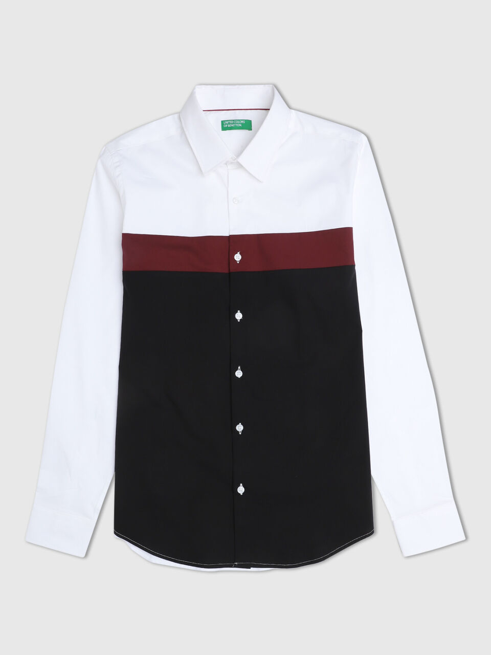Full Sleeves Overall Colourblock Shirt image number 1