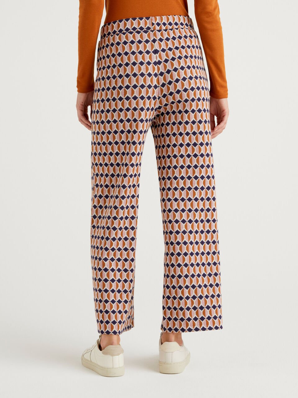 EASY PULL ON AOP KNIT TROUSERS image number null
