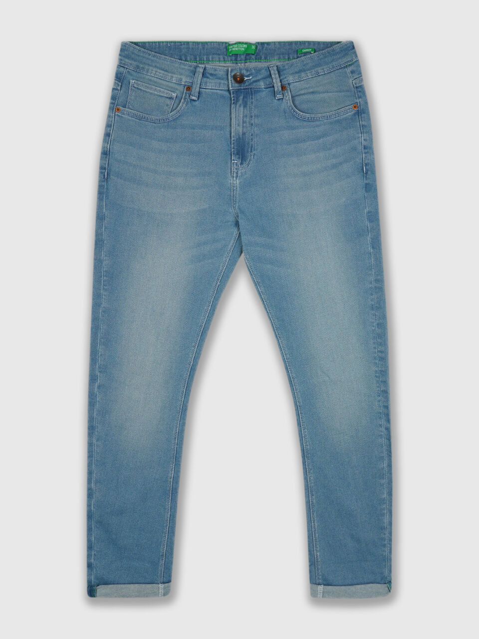 Carrot Fit Lt Blue Wash Bt Jeans image number 1